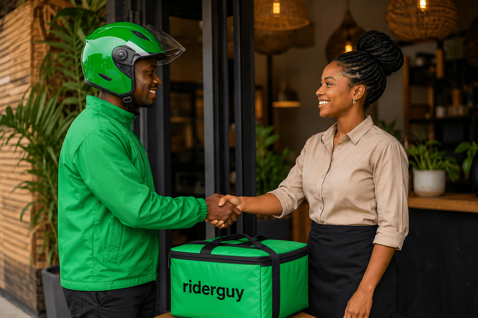 Satisfied RiderGuy client — reliable delivery for your business