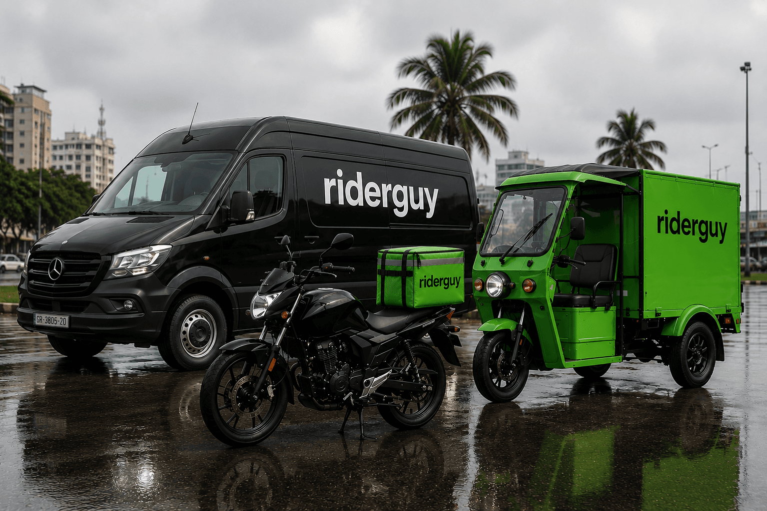 RiderGuy trusted fleet — certified, verified riders