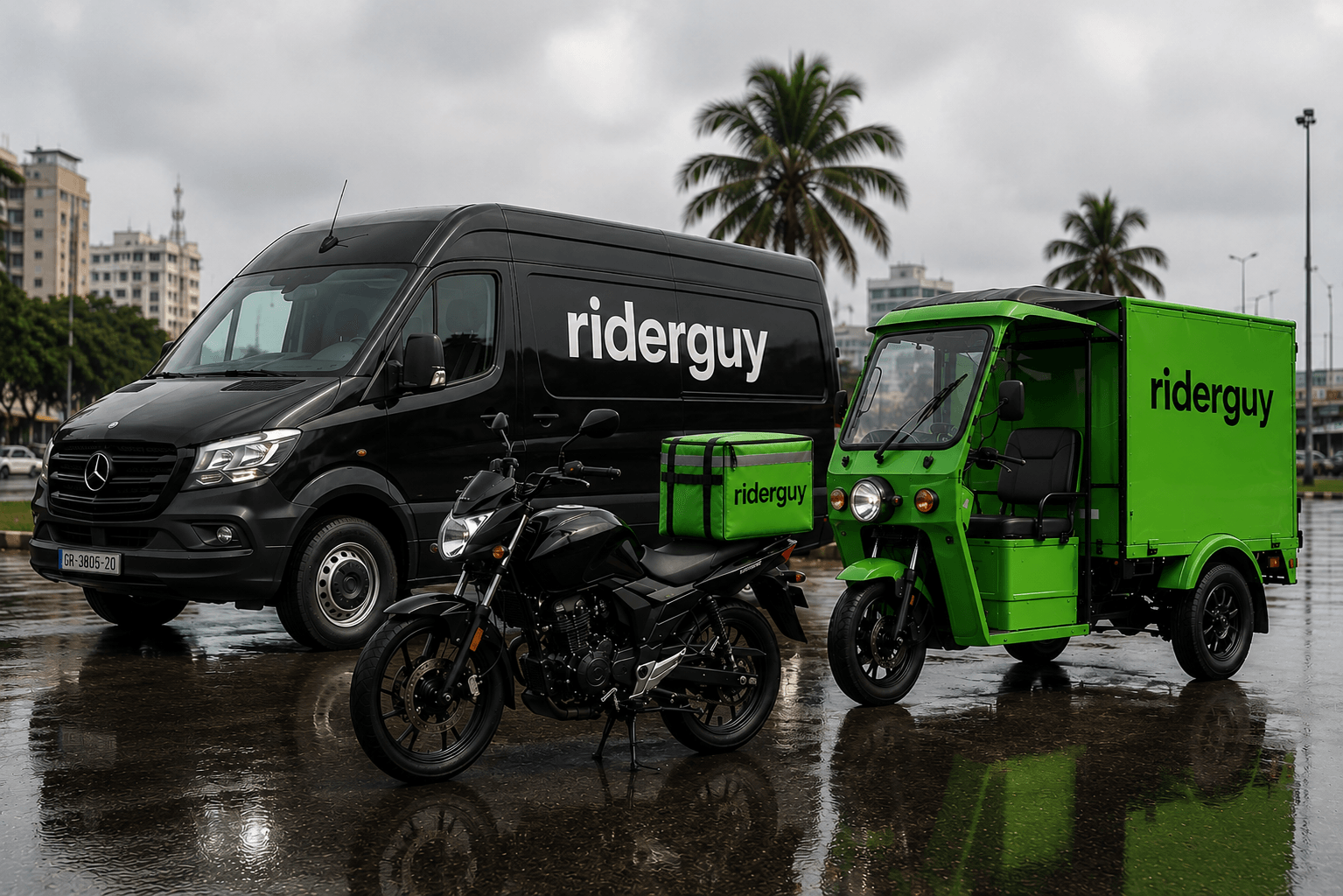 RiderGuy trusted fleet — certified, verified riders
